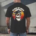 Graduation Day 2025 Graduate Class School Degree College Dog Men's Back Print T-Shirt