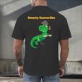 Graduation Dinosaur Smarty Saurus Rex Diploma Dinosaur Men's Back Print T-Shirt