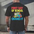 Graduation First Day Of School Crushed It Men's Back Print T-Shirt