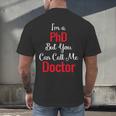 Graduation Gifts For Doctor Him Or Her Tee Shirt Men's Back Print T-Shirt