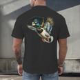 Graduation Mallard Duck Hunter Hunting Season Grad Hunting Men's Back Print T-Shirt