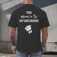 Graduation Pregnancy Announcement Shirt For Expectant Women Men's Back Print T-Shirt