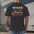 Graduation Shirt High School And College For Sleepy Graduate Men's Back Print T-Shirt