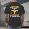 Graduation Shirt Nursing School Survivor Class Of 2018 Tee Men's Back Print T-Shirt