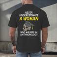 Graduation Student Who Majors In Anthropology Men's Back Print T-Shirt