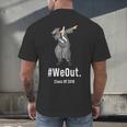 Graduation T-Shirt Dabbing Graduation We Out Class Of 2018 Men's Back Print T-Shirt