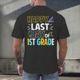 Happy Last Day Of 1st Grade Shirt Cutie Graduation Men's Back Print T-Shirt