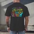 Happy Last Day Of School Student Teacher Graduation Men's Back Print T-Shirt