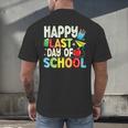 Happy Last Day Of School Teacher Kids Boys Girls Graduation Men's Back Print T-Shirt