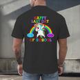 Happy Last Day Of School Teacher Student Graduation Unicorn Men's Back Print T-Shirt