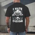 I Hate Everyone Introvert Anti-Social Dark Humor Men's Back Print T-Shirt I Hate Everyone Introvert Anti-Social Dark Humor Men's Back Print T-Shirt