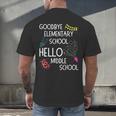 Hello Middle School Graduation Elementary School T-Shirt Men's Back Print T-Shirt