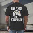 High School Graduation Shirt Gamer Graduation Men's Back Print T-Shirt