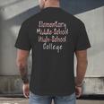 High School Graduation Shirts Graduate Grad Men's Back Print T-Shirt