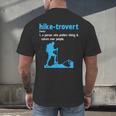 Hike-Trovert Hiking Humor Definition Introvert Men's Back Print T-Shirt