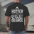 Now Hotter By One Degree Graduation Grade Student Men's Back Print T-Shirt
