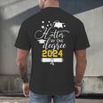 Hotter By One Degree Senior 2024 Class Of 2024 Graduation Men's Back Print T-Shirt