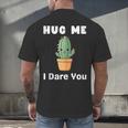 Hug Me I Dare You Introvert Cactus Tee Men's Back Print T-Shirt