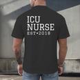 ICU Nurse 2018 Graduation Nurse RN Men's Back Print T-Shirt