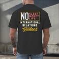 International Relations Major Student Shirt Graduation Men's Back Print T-Shirt