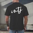 INTJ Introvert Myers Briggs Personality Type Men's Back Print T-Shirt