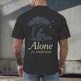 Introvert Alone Is Enough Social Battery Low Antisocial Men's Back Print T-Shirt Introvert Alone Is Enough Social Battery Low Antisocial Men's Back Print T-Shirt