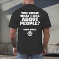 Introvert Animal Dog Owner Men's Back Print T-Shirt