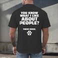 Introvert Animal Dog Owner Men's Back Print T-Shirt Introvert Animal Dog Owner Men's Back Print T-Shirt