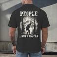 Introvert Bigfoot People Not A Big Fan Dad Joke Men's Back Print T-Shirt