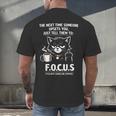 Introvert Cat Coffee Sarcastic Dark Humor Focus Meme Graphic Men's Back Print T-Shirt Introvert Cat Coffee Sarcastic Dark Humor Focus Meme Graphic Men's Back Print T-Shirt