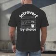 Introvert By Choice Men's Back Print T-Shirt Introvert By Choice Men's Back Print T-Shirt