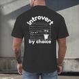 Introvert By Choice Men's Back Print T-Shirt