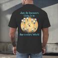 Introvert Extrovert Cartoon In Asstrovert World Men's Back Print T-Shirt Introvert Extrovert Cartoon In Asstrovert World Men's Back Print T-Shirt