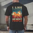 Introvert Fox Animal Lover Saying Loner Antisocial Men's Back Print T-Shirt