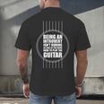 Introvert Guitarist Play Guitar Instrument Music Acoustic Men's Back Print T-Shirt Introvert Guitarist Play Guitar Instrument Music Acoustic Men's Back Print T-Shirt