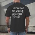 Introvert Joke Introverted Ladybug Lover Men's Back Print T-Shirt