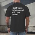 Introvert Lizard Owner Men's Back Print T-Shirt