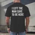 Introvert Man Cave For Shy People Men's Back Print T-Shirt