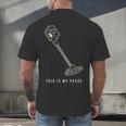 Introvert Metal Detector Hobbyist Quiet Detectorist Men's Back Print T-Shirt Introvert Metal Detector Hobbyist Quiet Detectorist Men's Back Print T-Shirt