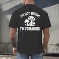 Introvert Mushroom Forager Humor Men's Back Print T-Shirt Introvert Mushroom Forager Humor Men's Back Print T-Shirt