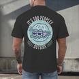 Introvert Too Peopley Anti-Social Shy Person Men's Back Print T-Shirt
