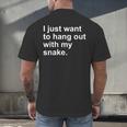Introvert Pet Snake Owner Men's Back Print T-Shirt