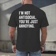 Introvert Quote Snarky Men's Back Print T-Shirt Introvert Quote Snarky Men's Back Print T-Shirt