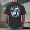 Introvert Reader Bibliofile Bookworm Loves Books Men's Back Print T-Shirt