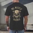 Introvert Relaxation Me Myself And Silence Skull Mechanic Men's Back Print T-Shirt Introvert Relaxation Me Myself And Silence Skull Mechanic Men's Back Print T-Shirt
