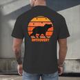 Introvert Retro Sunset Capybara Tee Men's Back Print T-Shirt