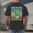Introvert Selectively Social Anti-Social Shy Men's Back Print T-Shirt Introvert Selectively Social Anti-Social Shy Men's Back Print T-Shirt