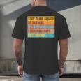 Introvert Stop Being Afraid Of Silence Just Awkward Men's Back Print T-Shirt