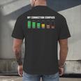 Introvert Tired Battery Men's Back Print T-Shirt