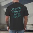 Introvert But Willing To Discuss Latte Art Men's Back Print T-Shirt Introvert But Willing To Discuss Latte Art Men's Back Print T-Shirt